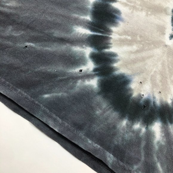 Liquid Blue Lynyrd Skynyrd Shirt Men's Large Grey Trashed Southern Rock Tie Dye - Picture 2 of 10